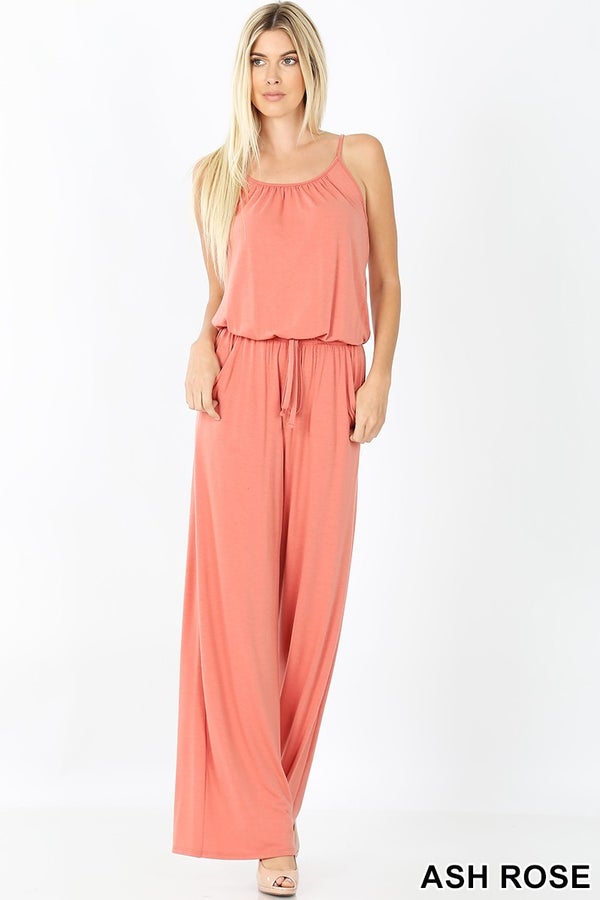 Spaghetti strap jumpsuit